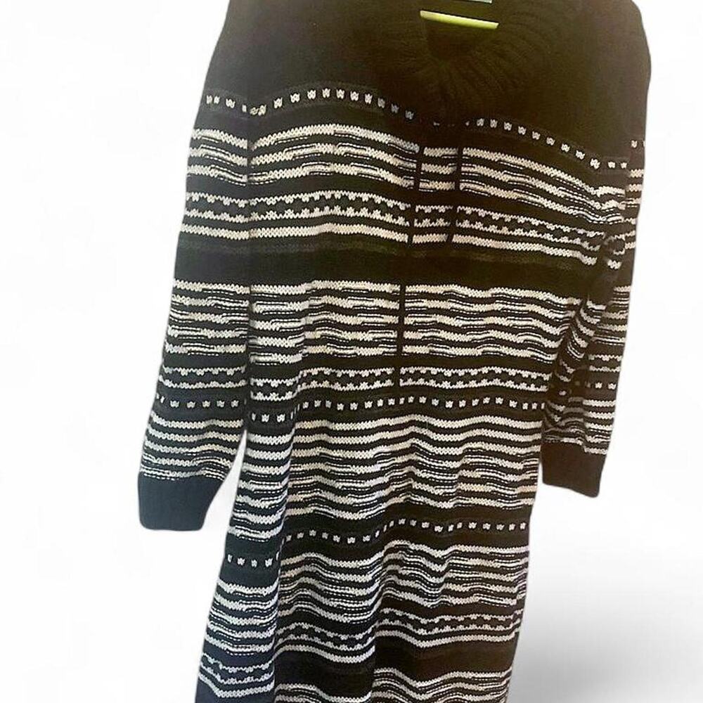 Maurices xl black and white Sweater Dress Cowl Neck